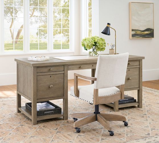 Farmhouse Executive Desk | Pottery Barn