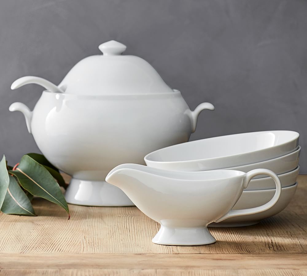 Great White Porcelain Soup Tureen Pottery Barn