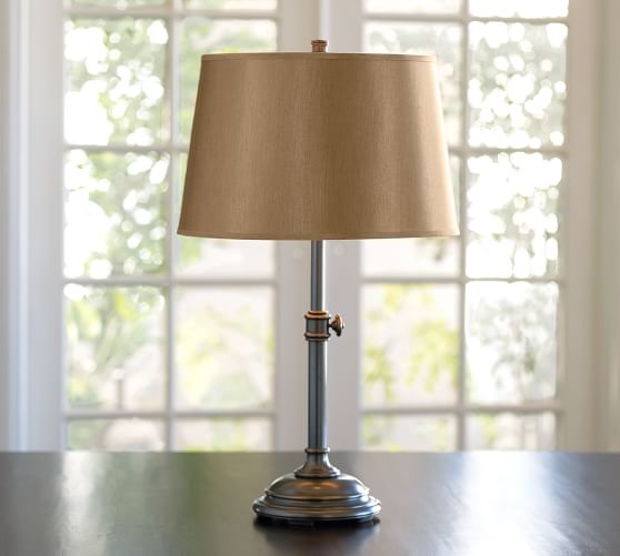 PB Basic Irridescent Silk Lamp Shades Pottery Barn