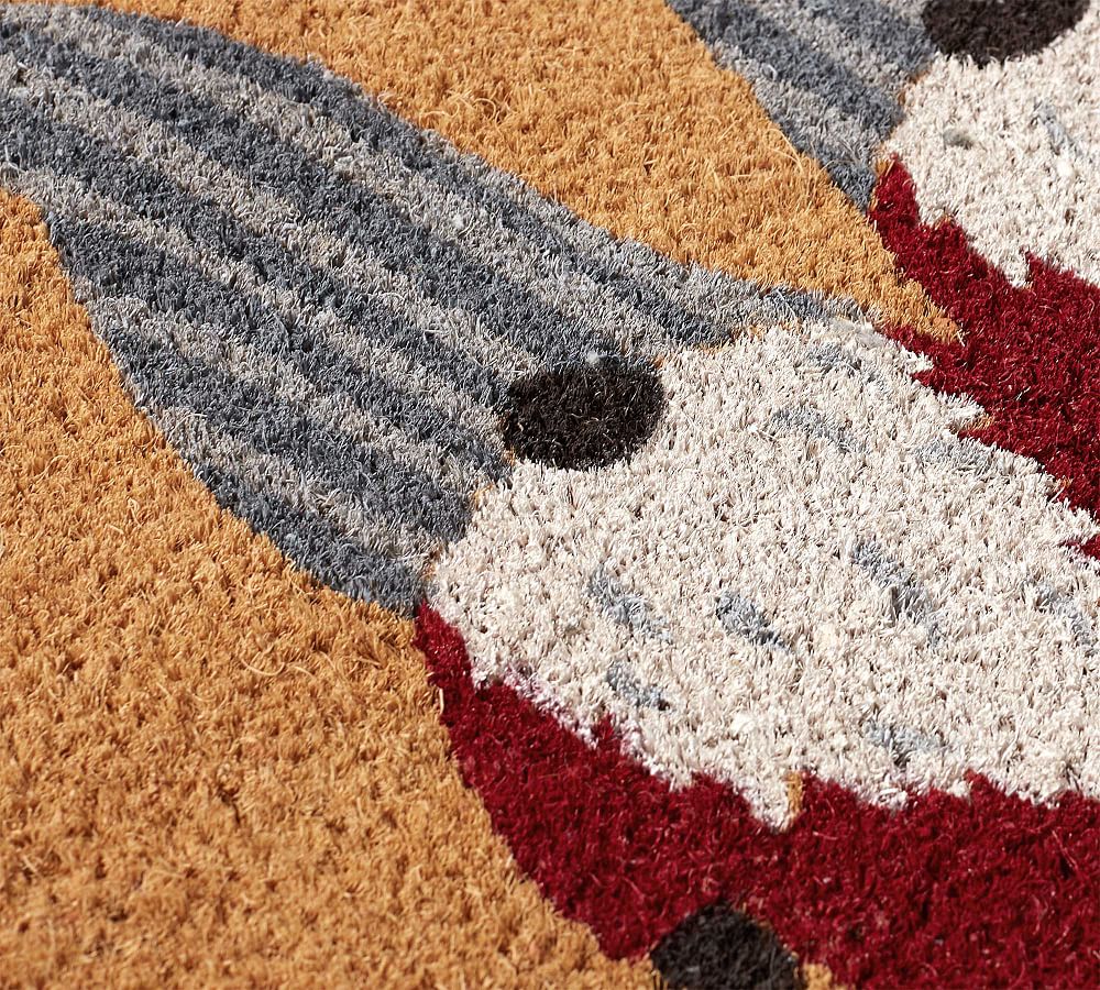 Christmas Welcome Gnome Felt Carpet for Doormat Front Porch Rugs