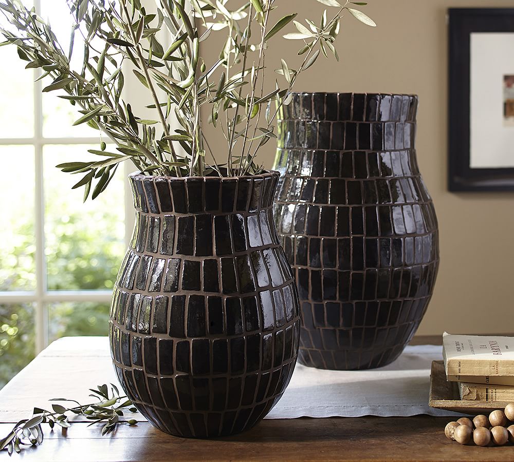 Mosaic Vases Brown Pottery Barn