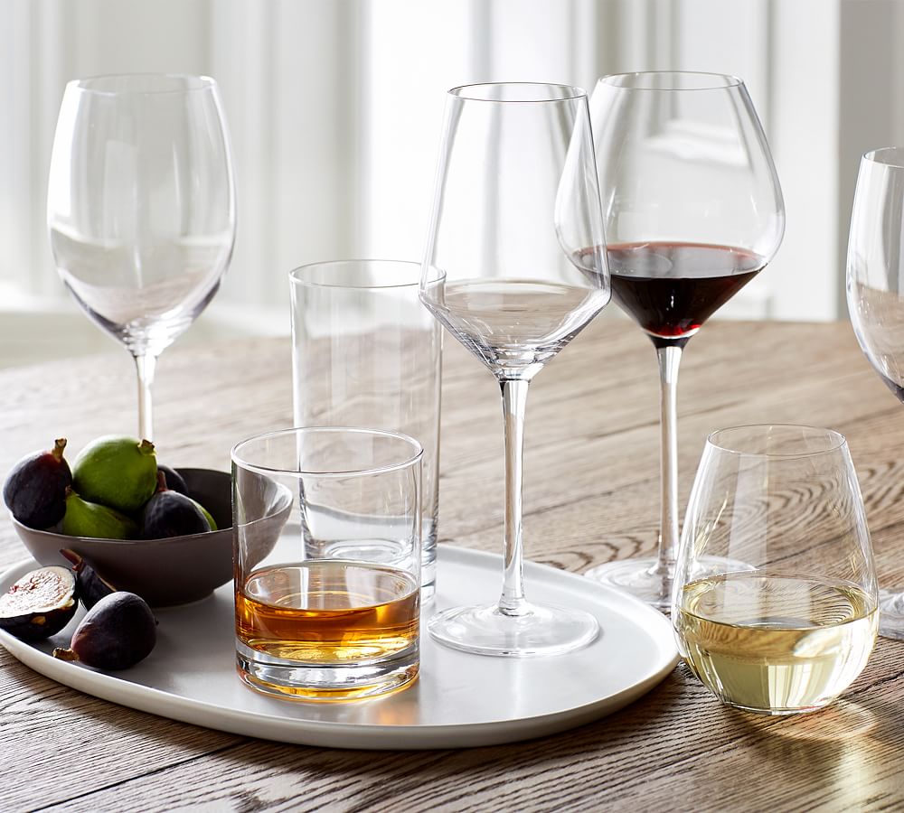 David Shaw Designs 12 oz. Modern White Wine Glass Set (Set of 4) BC414-350  - The Home Depot