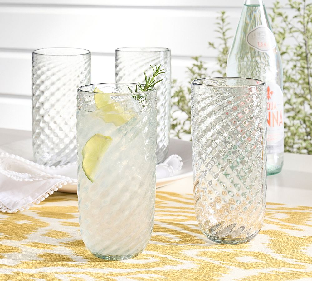 Twist Outdoor Drinking Glasses - Set of 4 | Pottery Barn