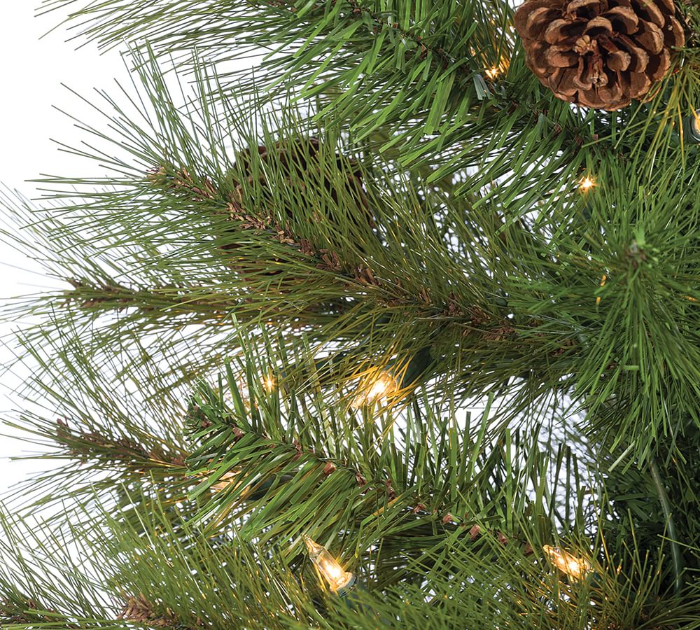 Pre-Lit Pine Artificial Christmas Tree | Pottery Barn