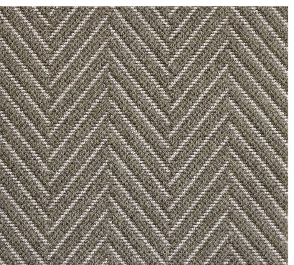 Custom Textured Chevron Wool Rug Pottery Barn