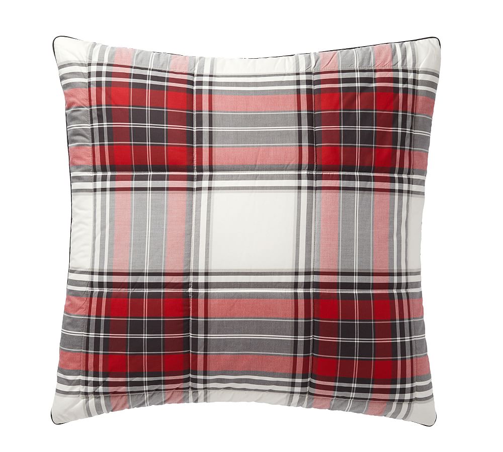 Pottery barn hamilton shop plaid pillow cover