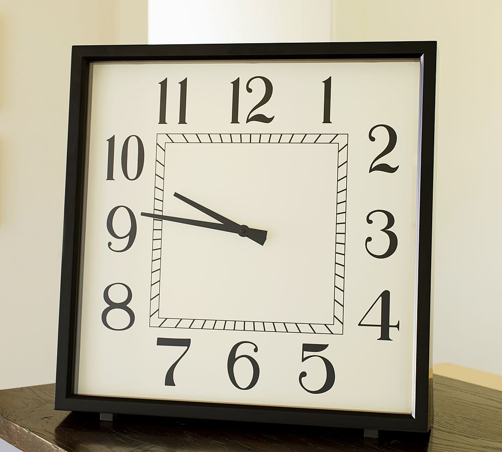 Modern Square Clock Pottery Barn