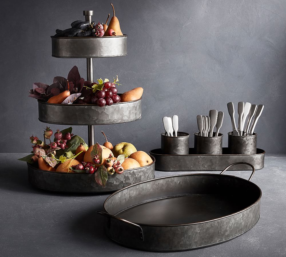 Galvanized Tiered Tray (Friday Finds) 