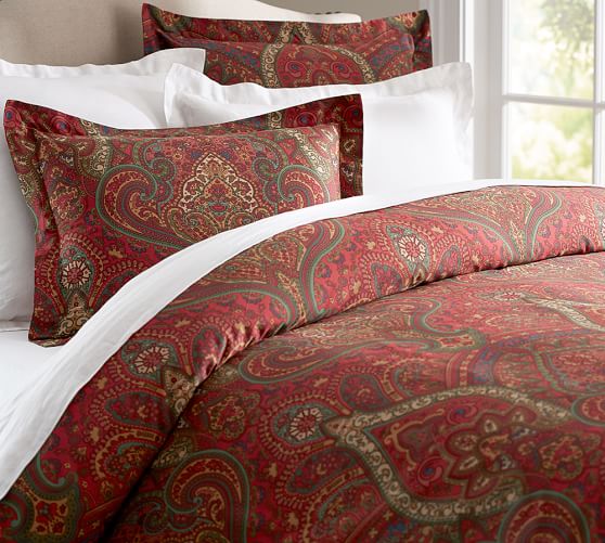Mira Paisley Duvet Cover & Shams Pottery Barn