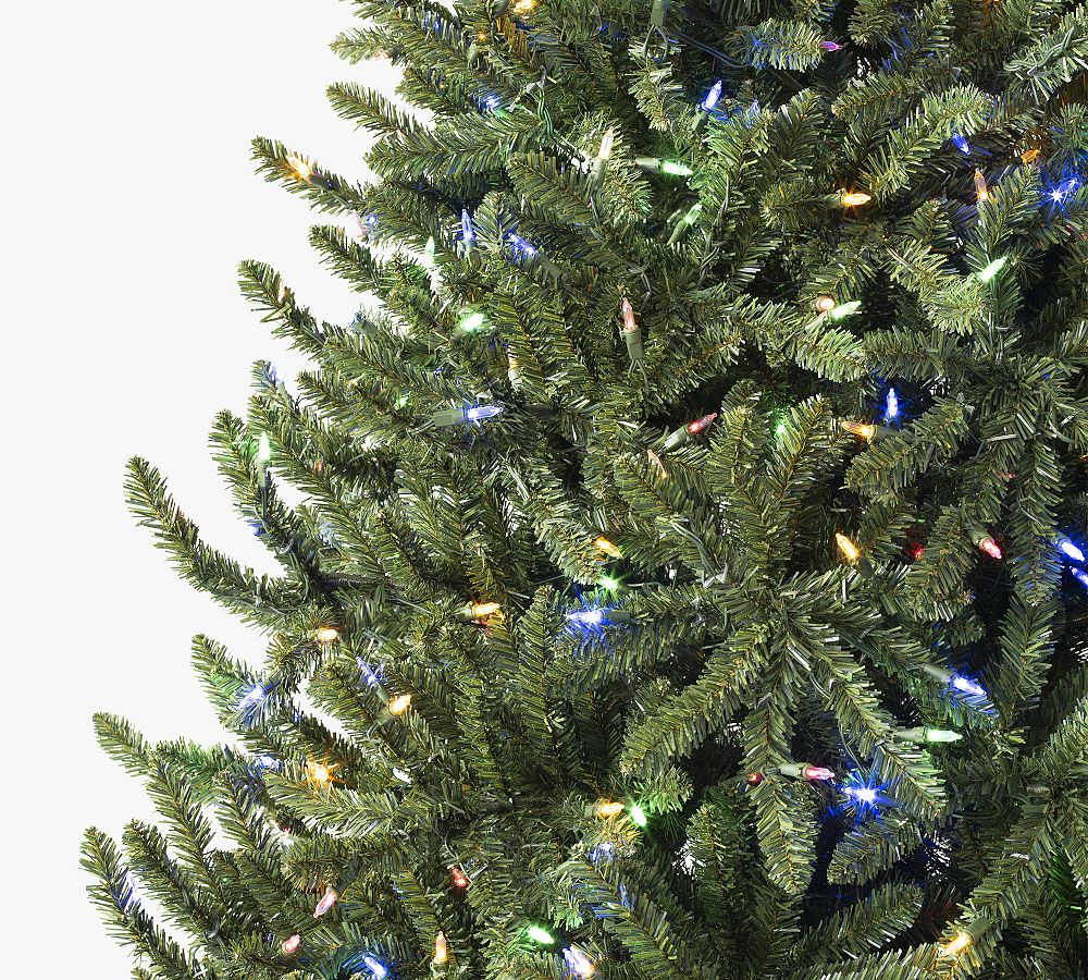 Lit Valley Fir Faux Christmas Tree Pottery Barn