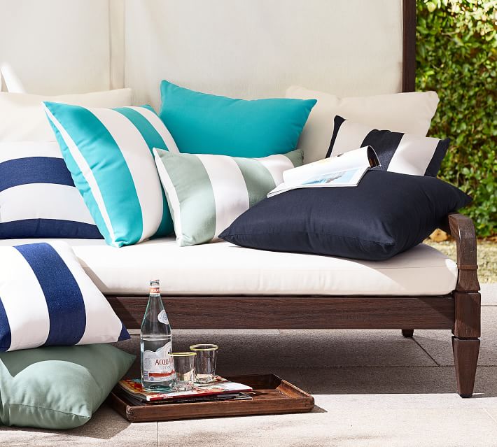 Sunbrella® Solid Outdoor Throw Pillow