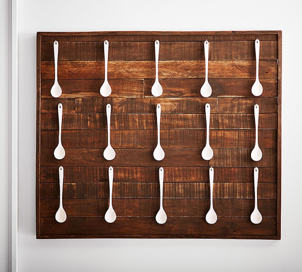 Wooden Spoon Display Wall Art Pottery Barn