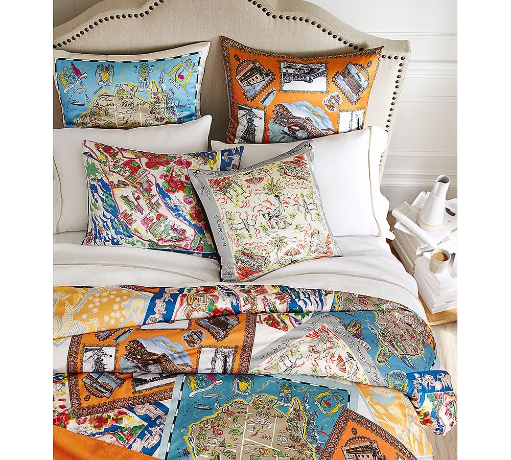 Australia Scarf Print Decorative Pillow Cover Pottery Barn