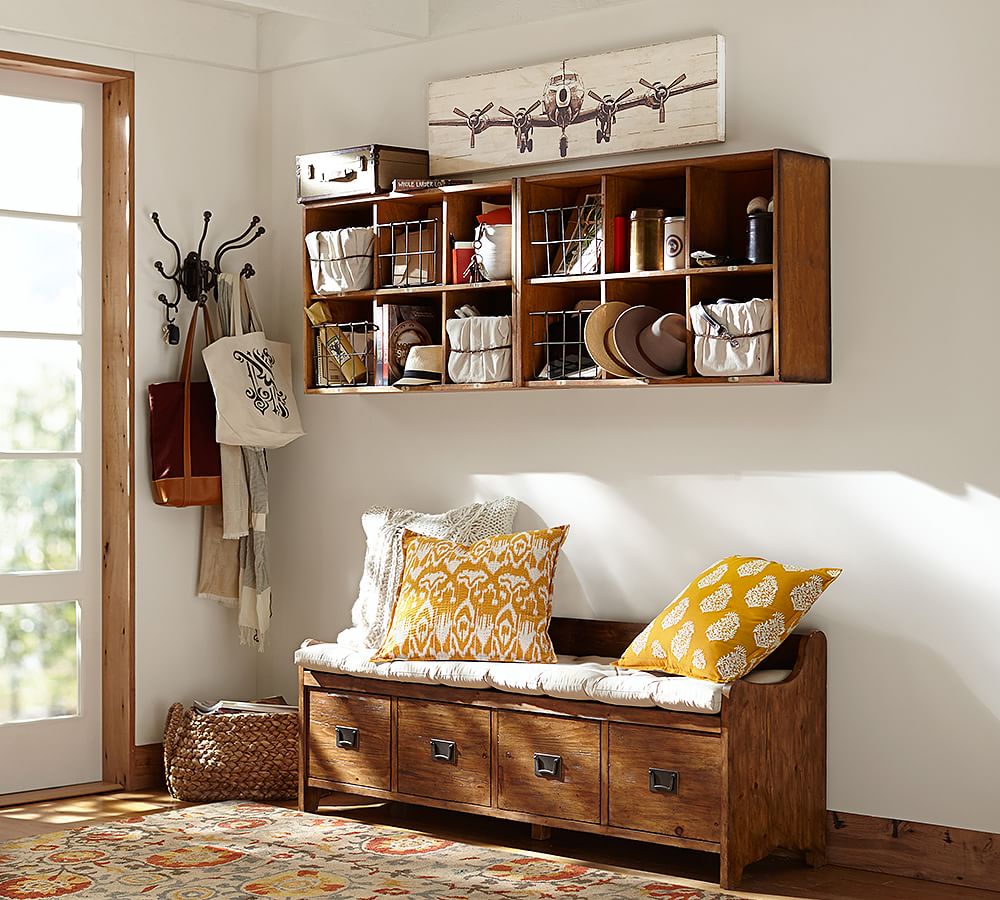 Small Planked Airplane Panels Wall Decor Pottery Barn