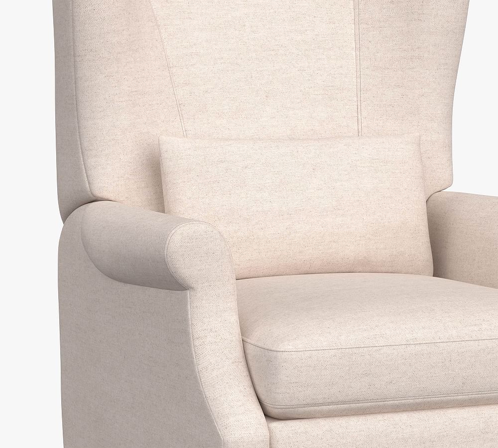 Champlain Roll Arm Upholstered Recliner Pottery Barn