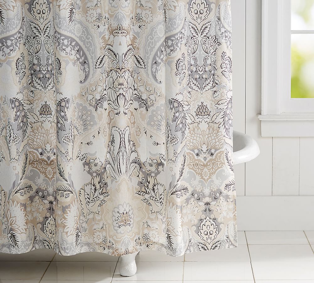 Celeste Cotton Shower Curtain
