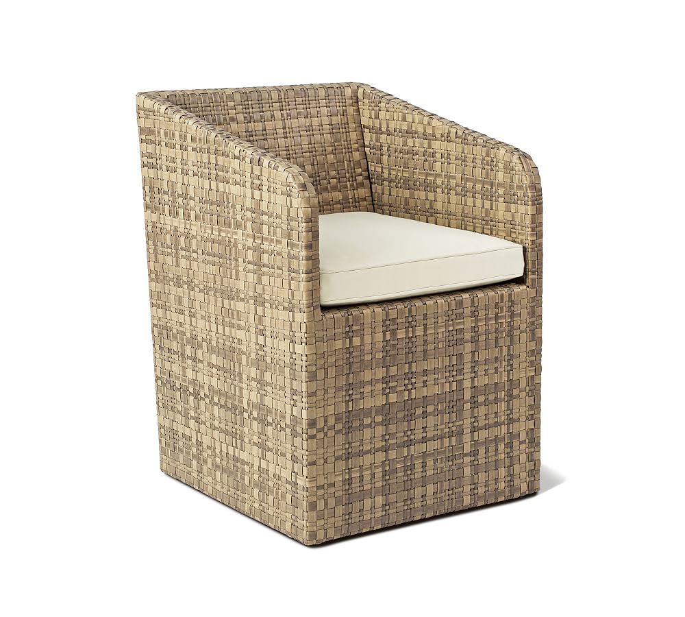 Havana AllWeather Wicker Dining Armchair Pottery Barn