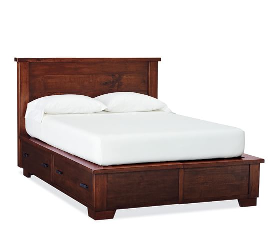 Sumatra Storage Platform Bed Pottery Barn