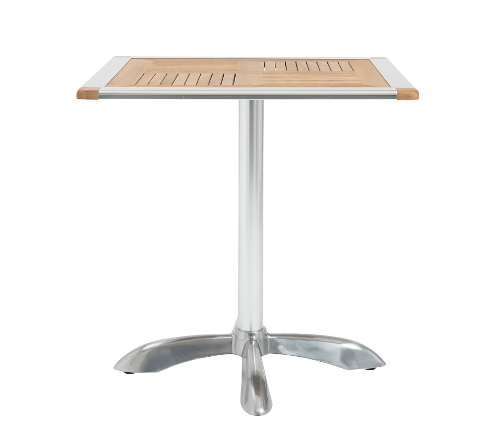 Matson 28" Metal & Teak Bistro Table Pottery Barn