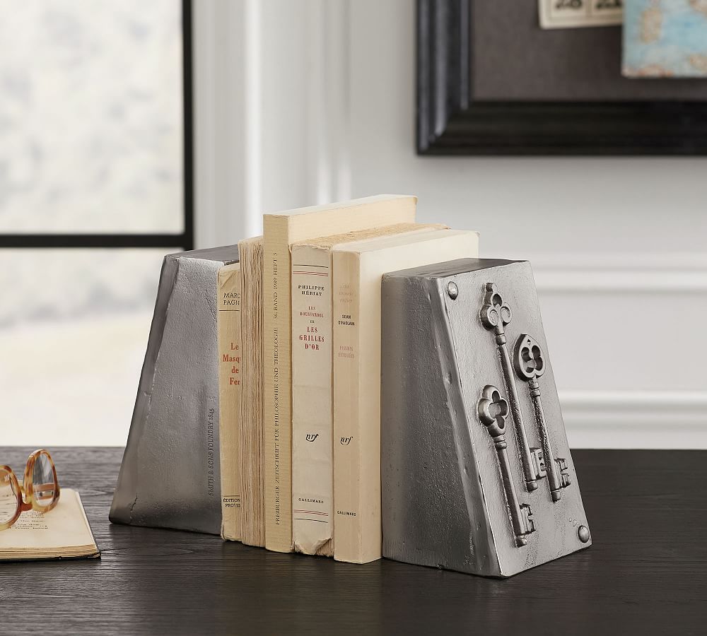 Molded Key Bookends Office Accessories Pottery Barn