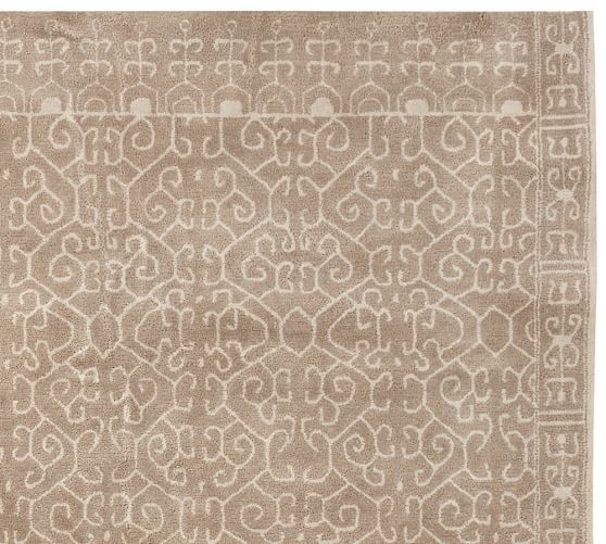 Luna Tonal Hand Tufted Wool Rug Swatch | Pottery Barn