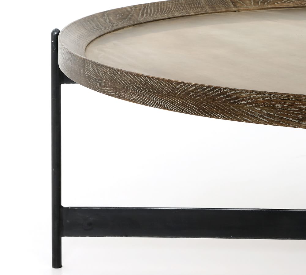 Norcross Round Coffee Table Pottery Barn