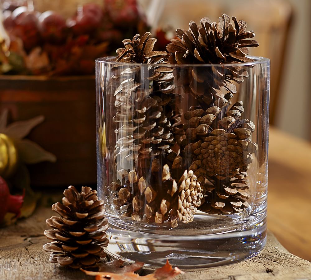 Use pinecones as a vase filler – helps the branches to stay in place –  dolce memoir