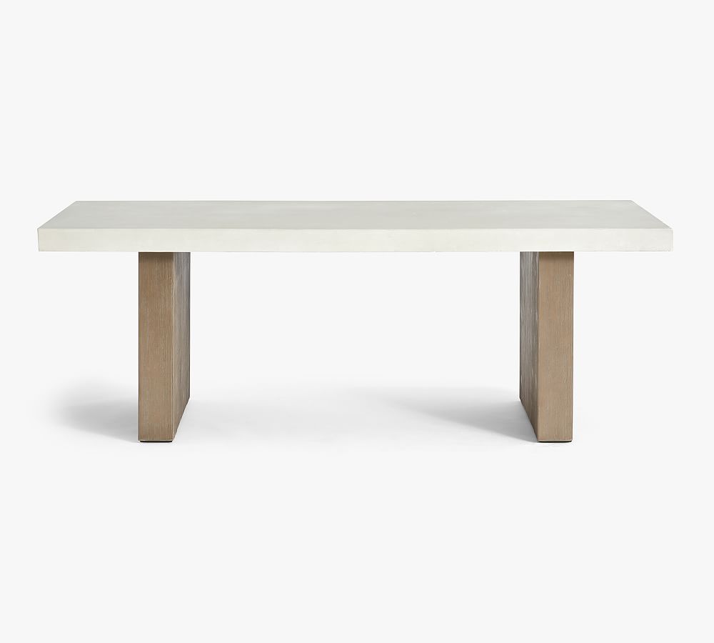 Pomona Concrete & Rectangular Outdoor Dining Table | Pottery Barn