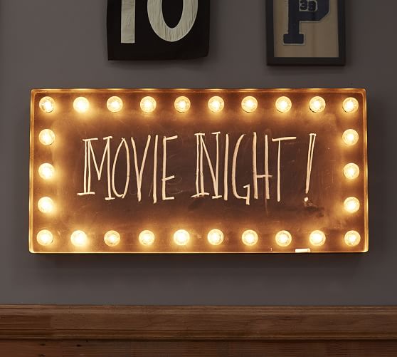 Lit Wall Sign | Wall Decor | Pottery Barn