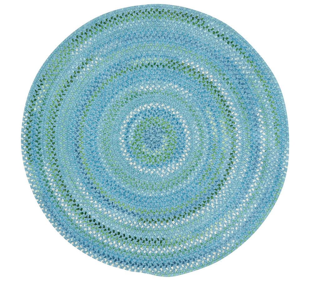Saelor Round Braided Cotton Rug Pottery Barn