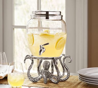 Pottery Barn Acrylic Drink Dispenser ($69), 36 Essentials For the Ultimate  Summer Pool Party