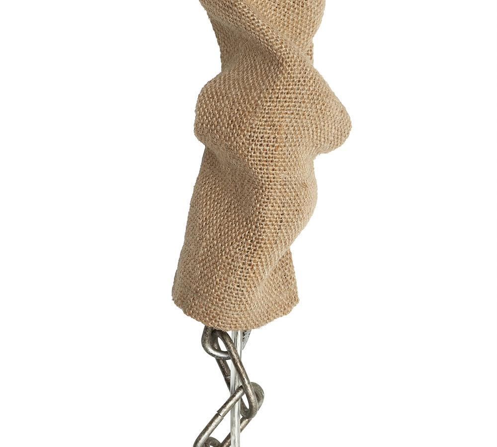 Natural Burlap Chandelier Chain Cord Cover — urbanest