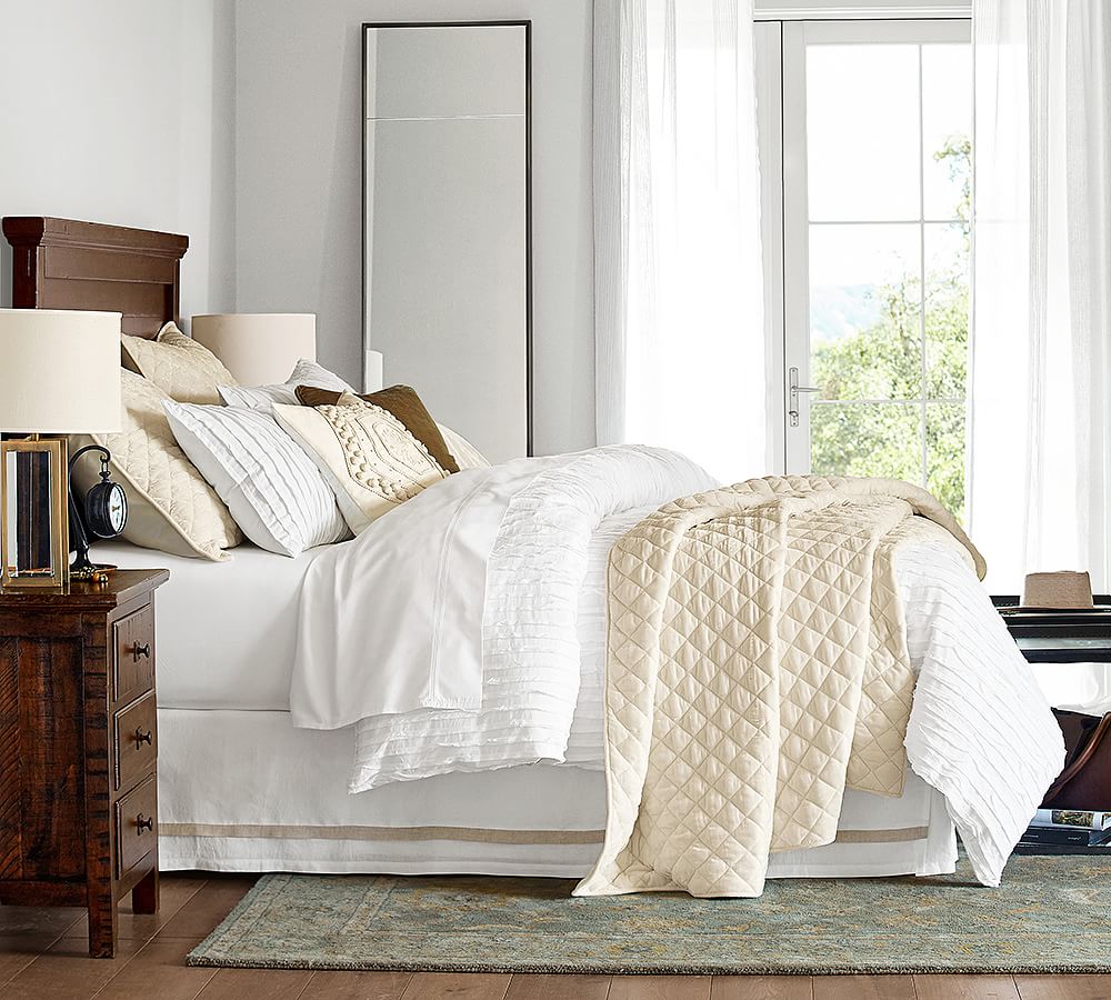 Camille Cotton Duvet Cover Pottery Barn