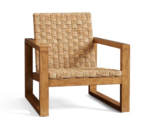 Ventura Woven Accent Chair Pottery Barn