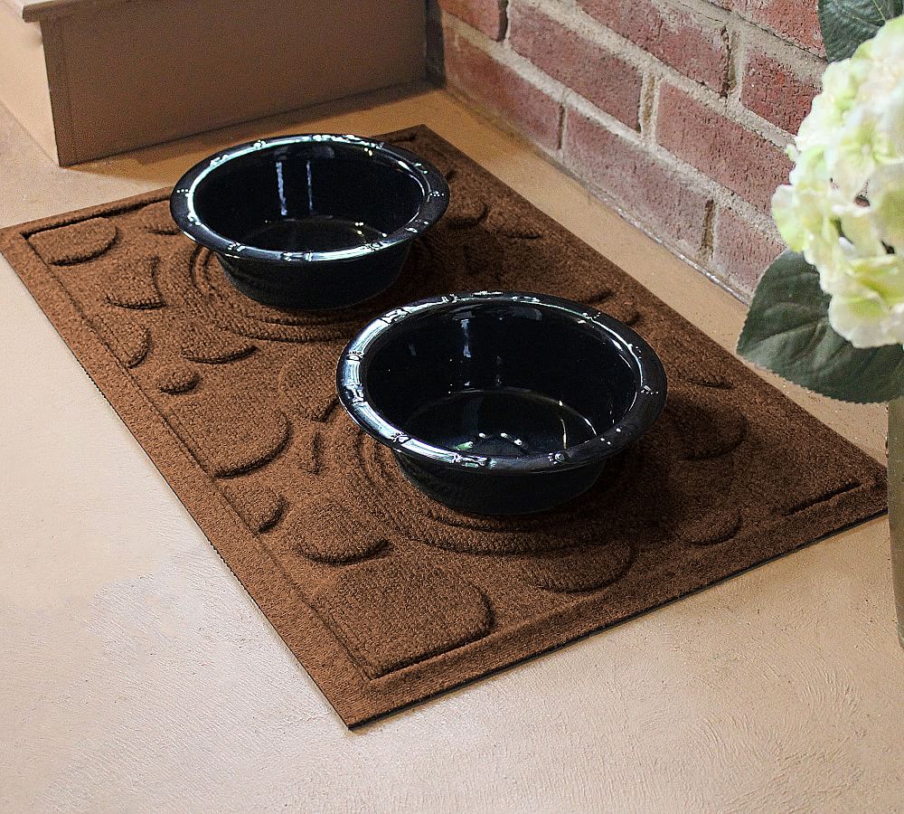 All Natural Dog Bone Placemat Dog Water Food Dish Mat Dog Mat Jute