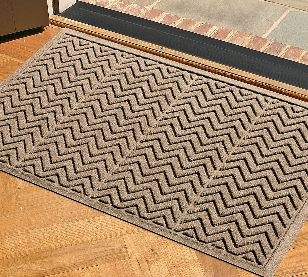 Three Stripe Jute Doormat