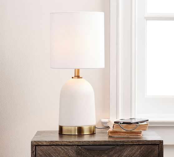 Carolina Ceramic USB Table Lamp | Pottery Barn