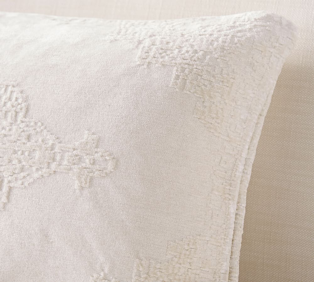 Maddie Textured Lumbar Pillow Cover Pottery Barn