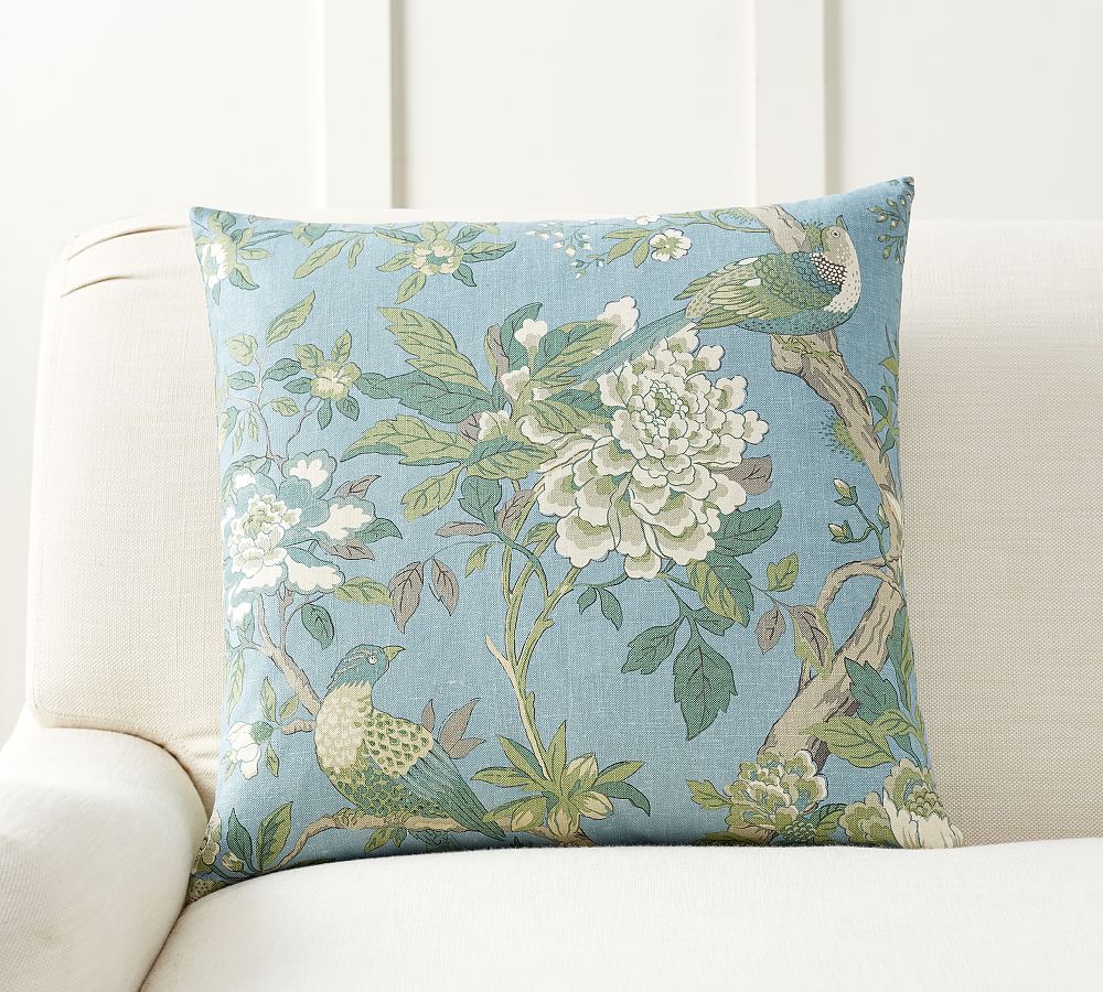 Jaya Floral Print Decorative Pillow Cover Pottery Barn