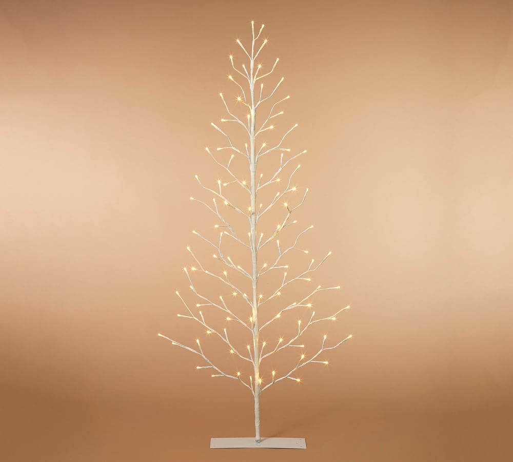 Lit LED White Pine Tree Pottery Barn