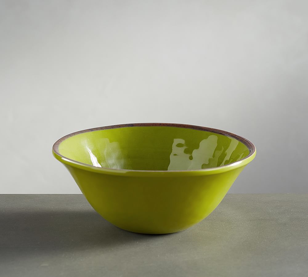 Swirl Melamine Individual Bowl Green Pottery Barn