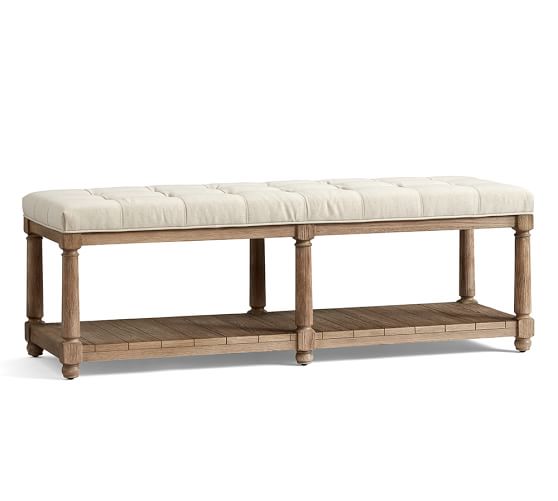 Pottery barn shop upholstered bench