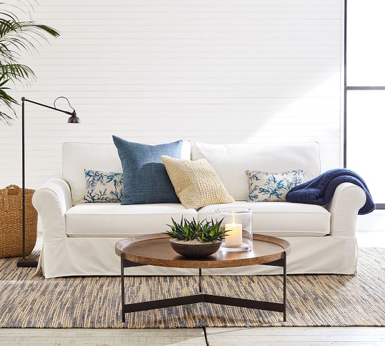 Norcross Round Coffee Table Pottery Barn