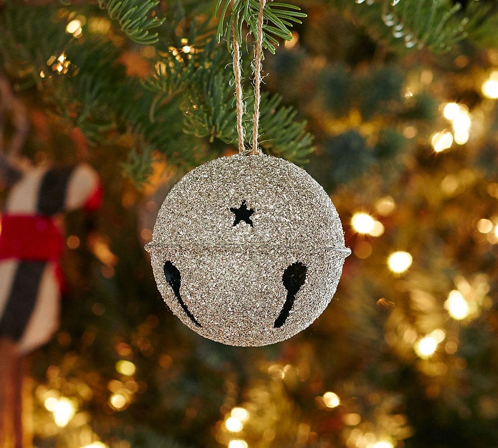Glitter Pinecone Sphere Ornament