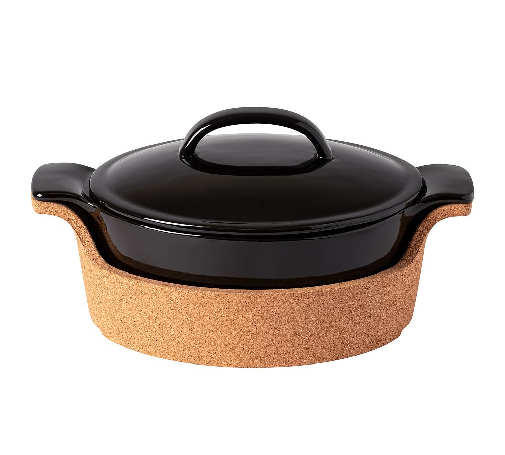 Casafina Bakers with Cork Trivet Pottery Barn