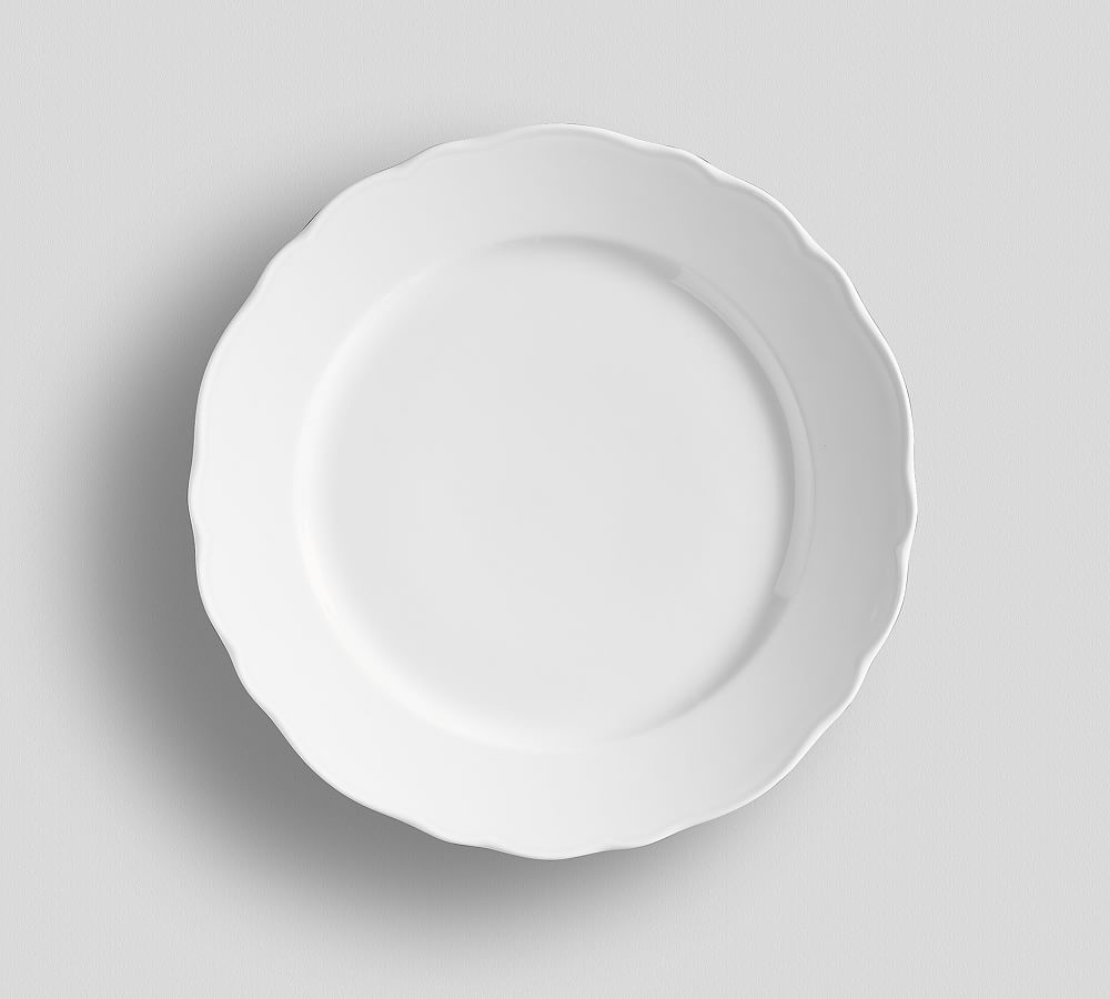 Monique Lhuillier Fleur Scalloped Dessert Plate Pottery Barn