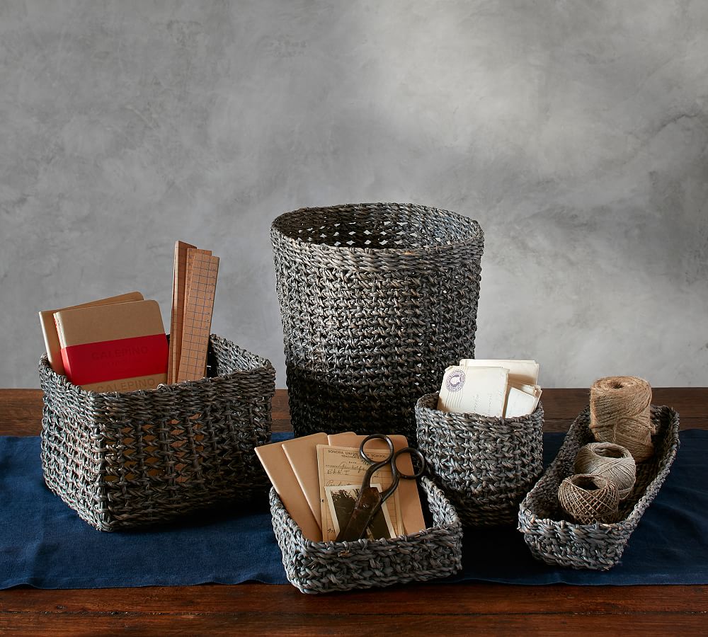 Stuart Organizing Storage Baskets Pottery Barn