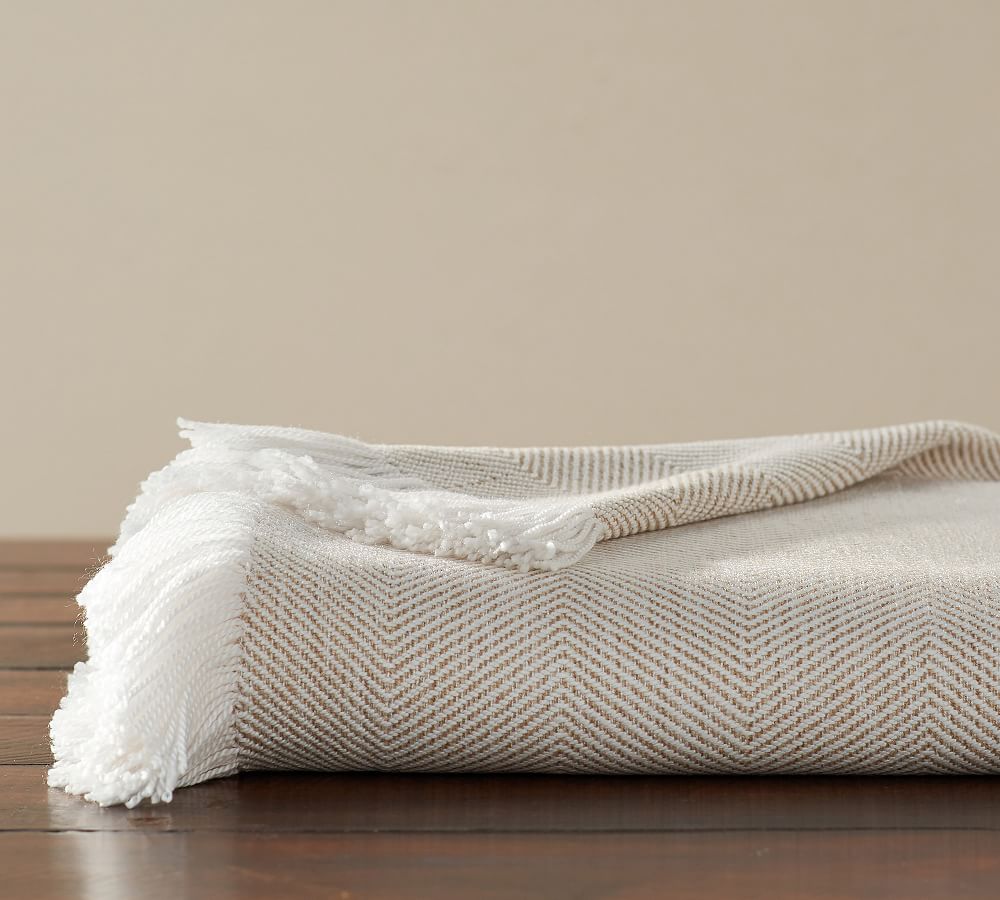 Sunbrella® Indoor/Outdoor Throw Blanket Pottery Barn