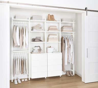 Essential Reach-In Closet by Hold Everything, 8' Hanging System with 4 ...
