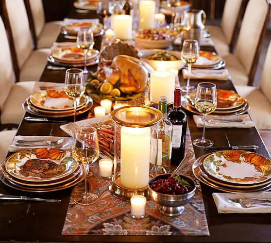 Heritage Pumpkin Dinner Plate, Set of 4 Pottery Barn